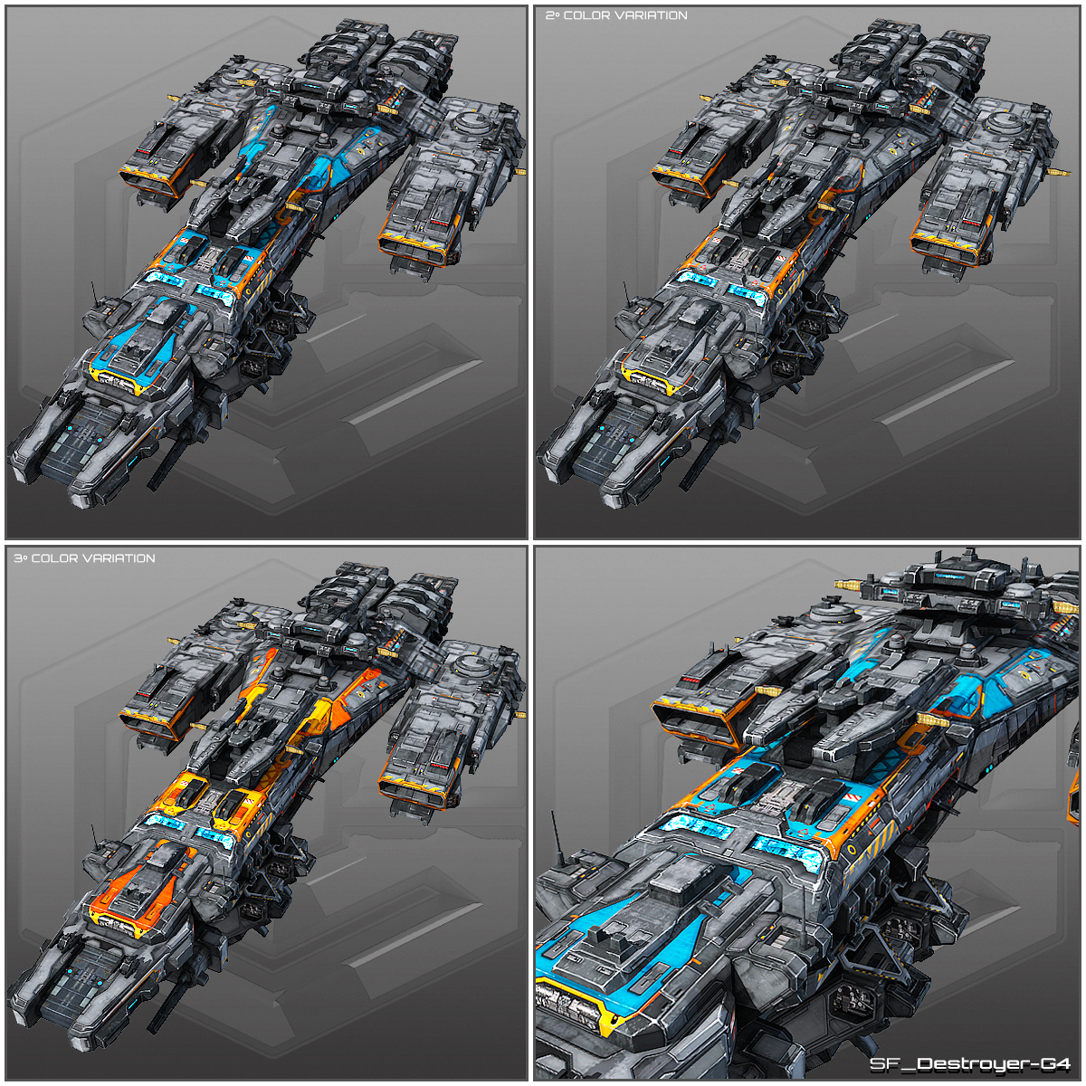 9 low-res spaceships max