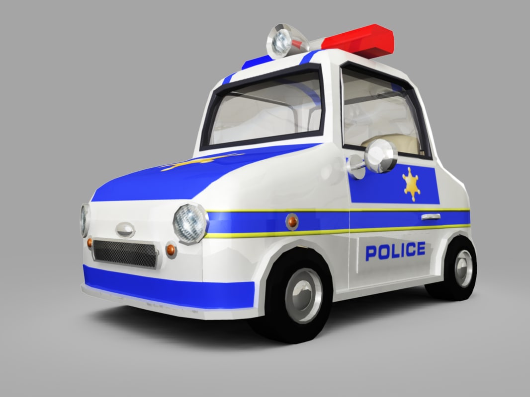 police car toy cartoon