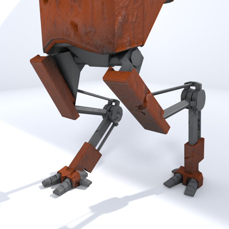 3d model walker robot