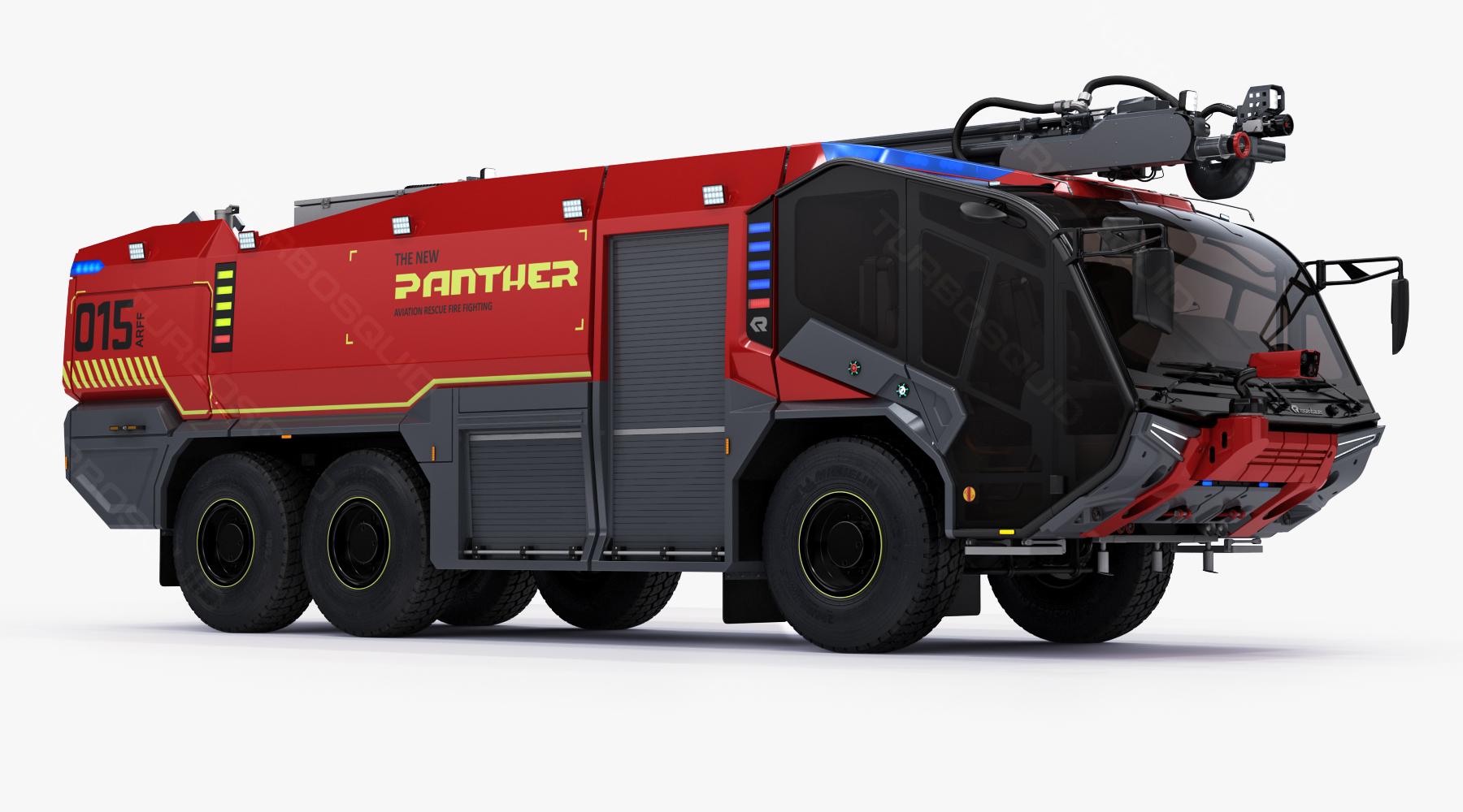 3d rosenbauer panther 6x6 new model