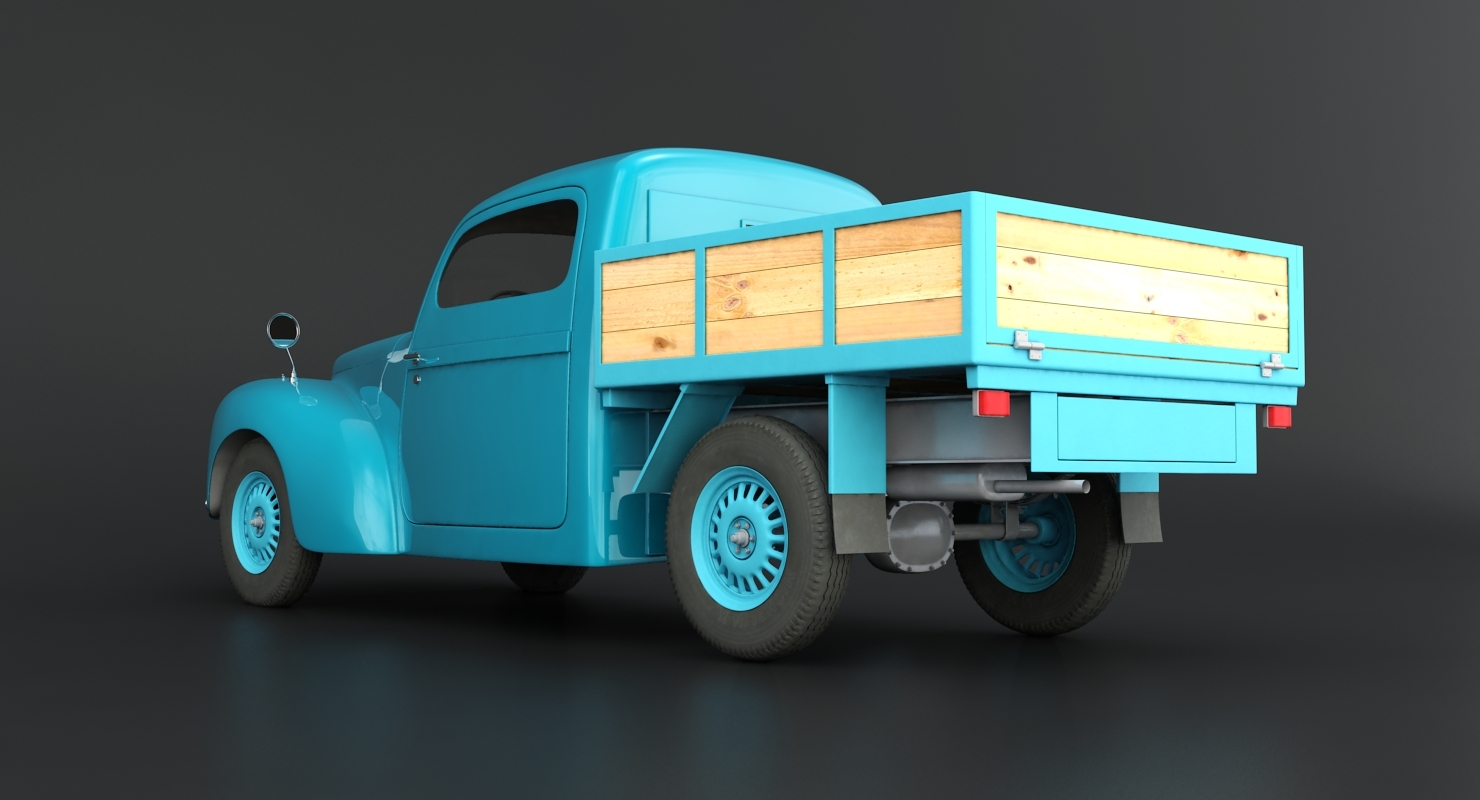 老皮卡车3d模型