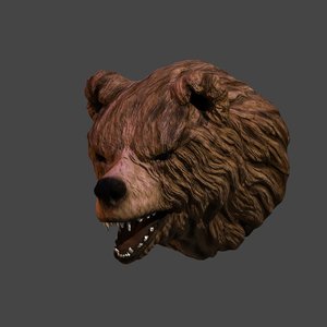 bear head 3d model