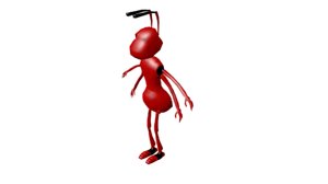 3d model ant cartoon