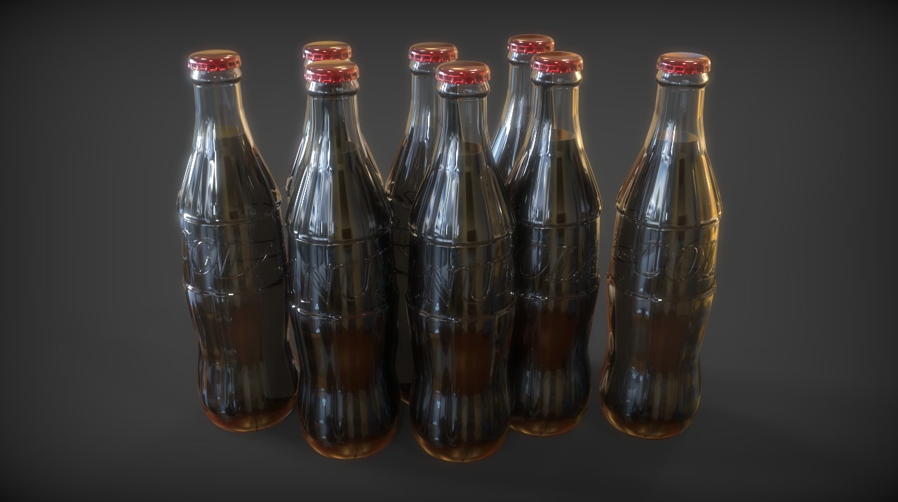 3d model of nuka cola bottle