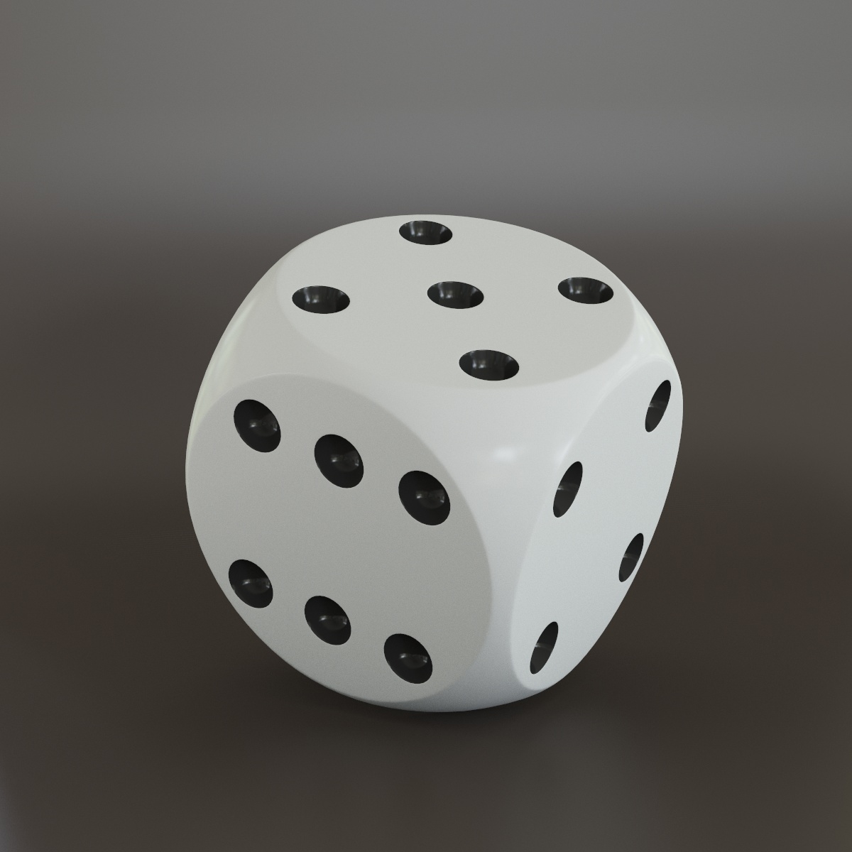 dice modelled 3d model