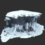 3d model rock snow