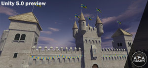 3d medieval castle pack model