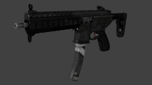 3d mpx submachine gun model