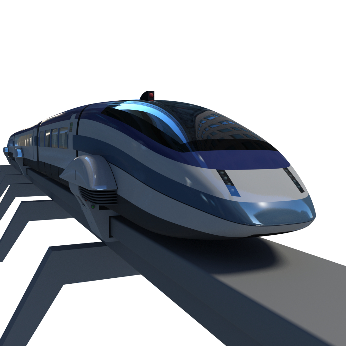 3d futuristic train model