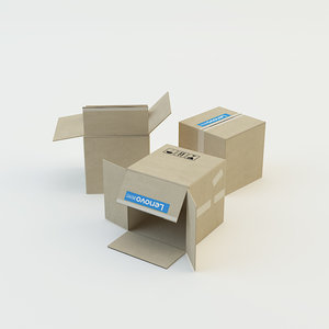 cardboard box 3d max