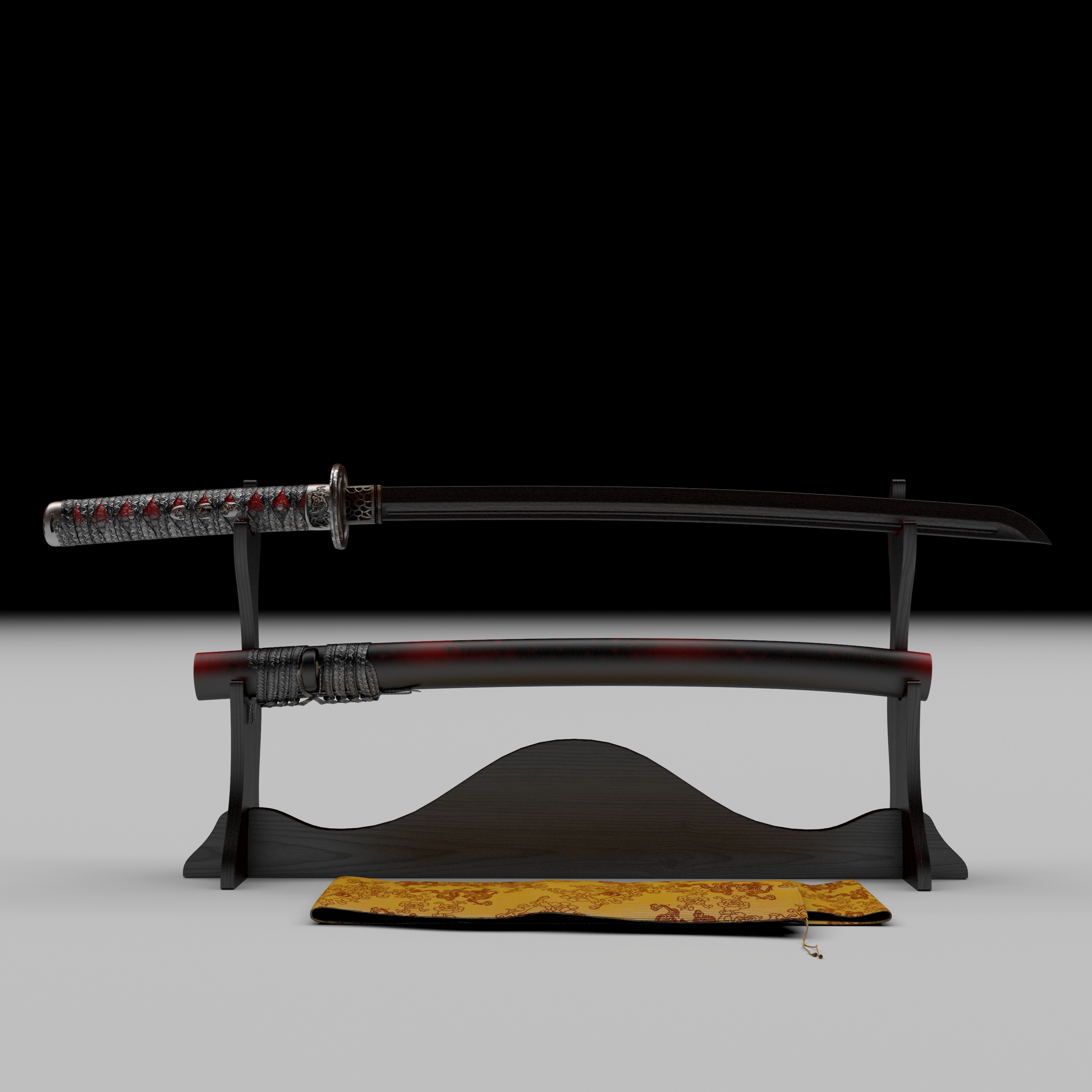 katana sword 3d model