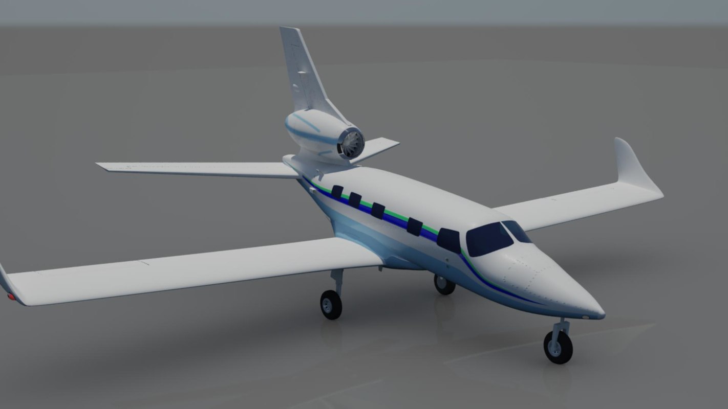 3d model piper jet