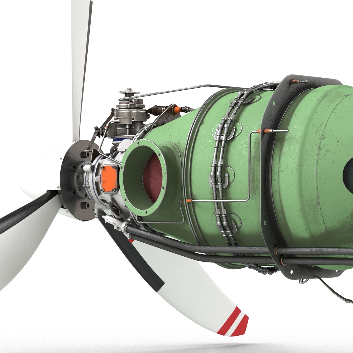 涡轮螺旋桨飞机发动机普拉特和惠特尼加拿大pt6 2 3d模型3d模型