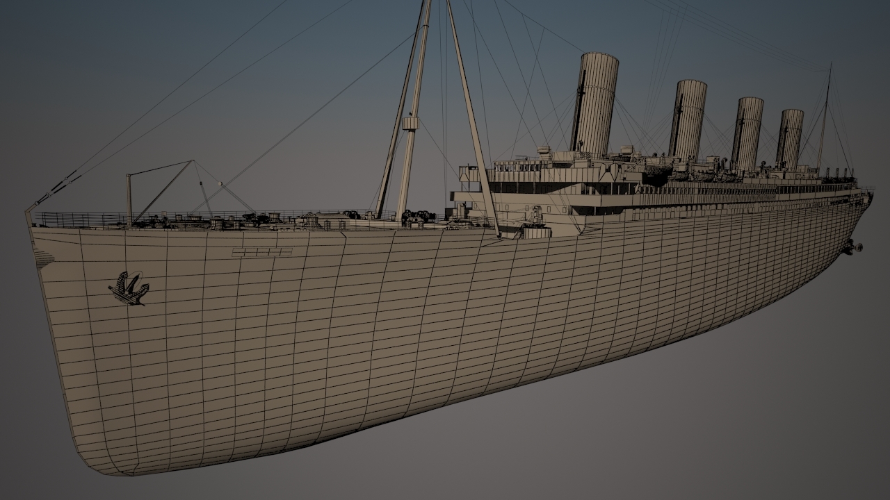 ship titanic 3d model