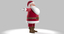 3d model santa claus cartoon animation