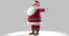 3d model santa claus cartoon animation
