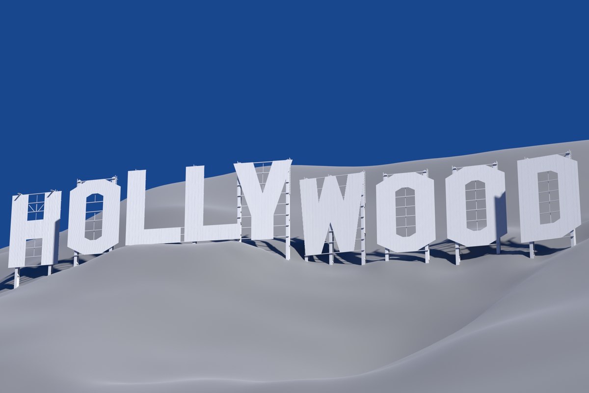 3d model hollywood sign