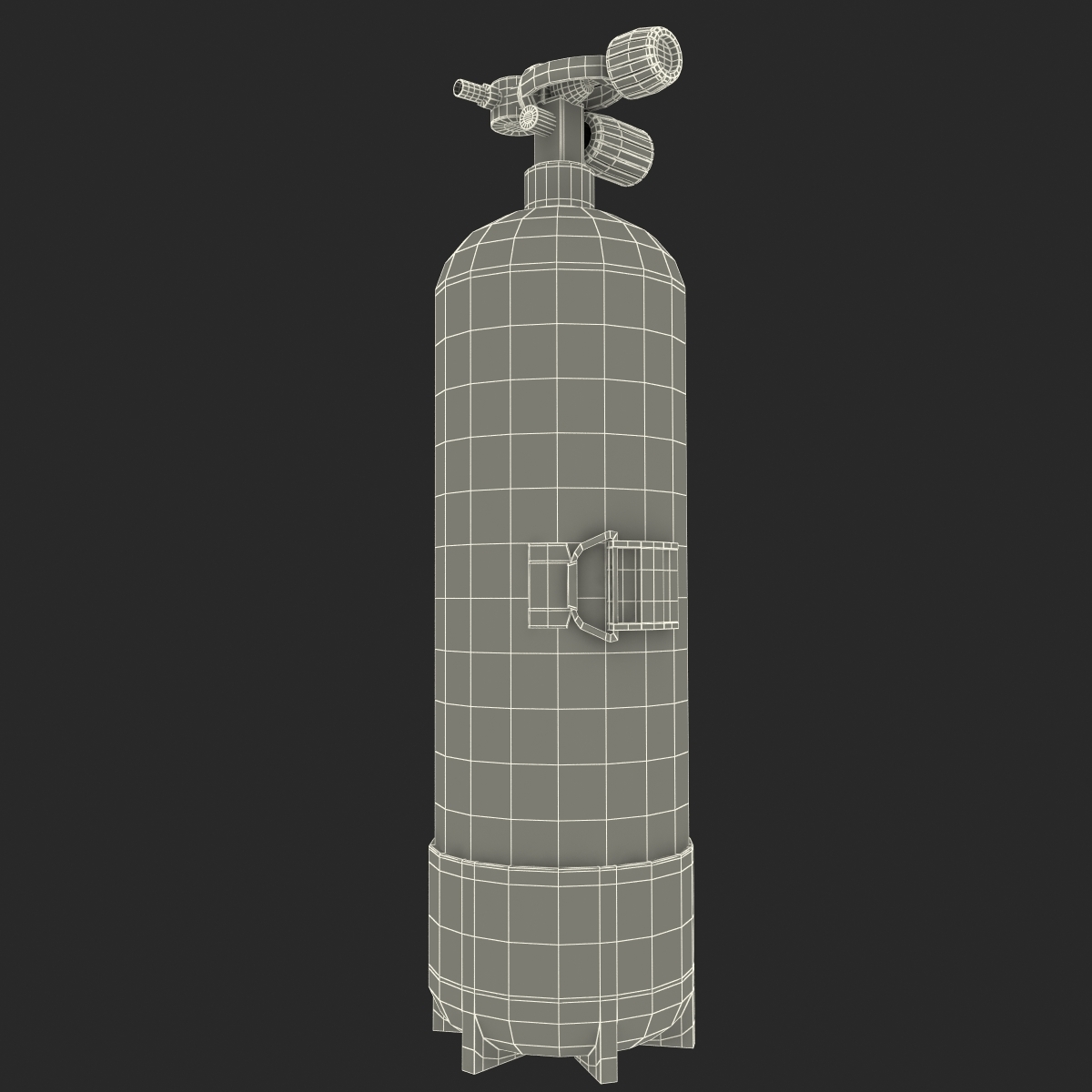 3d scuba tank model