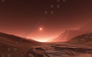 Sunset on Mars