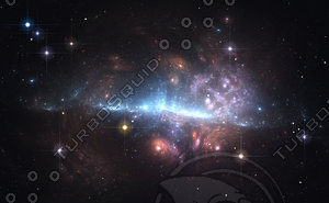 Space background with nebula and stars