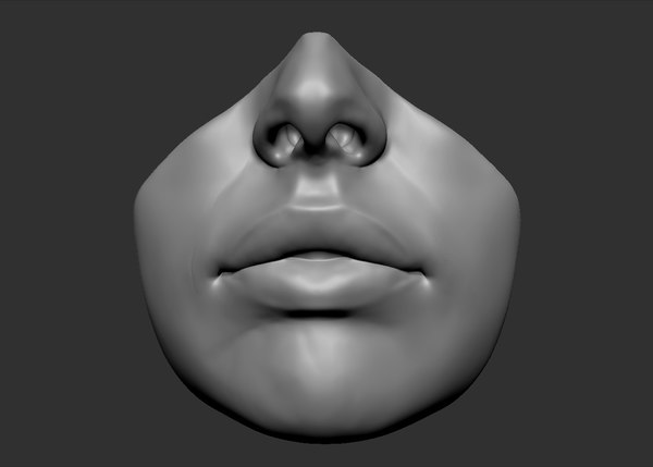 3d beaty lips model