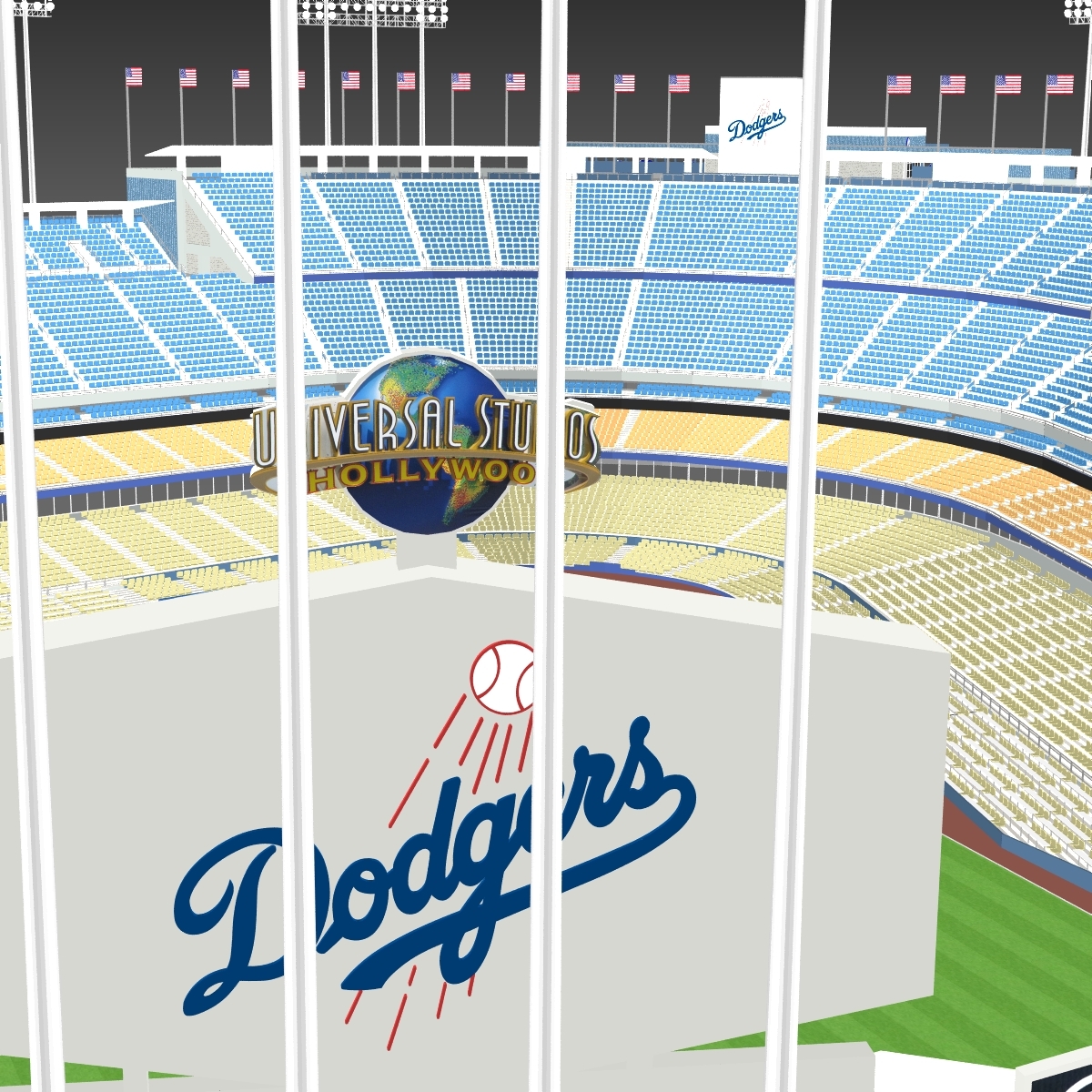 3d dodger stadium seats