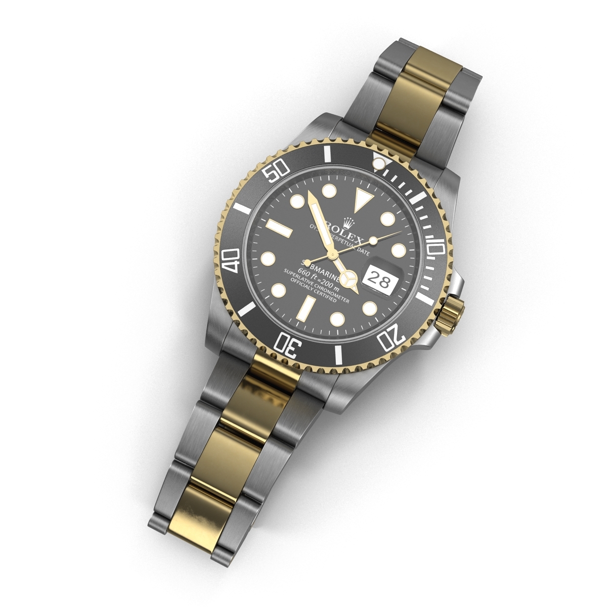 black submariner with date