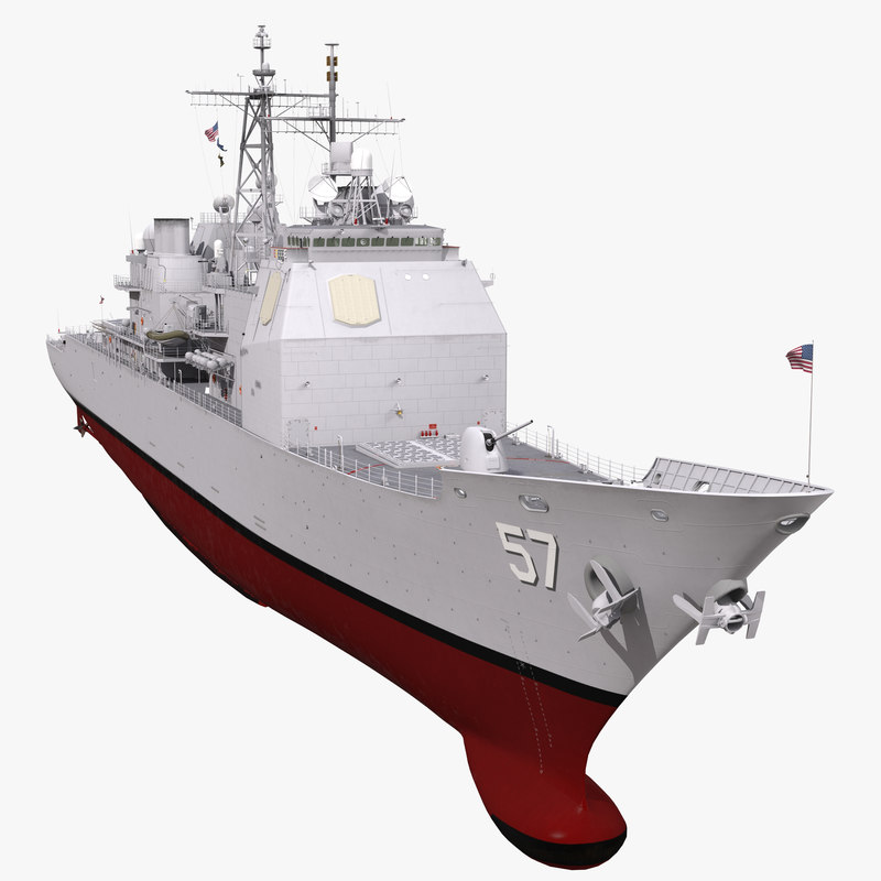ticonderoga class cruiser lake 3d max