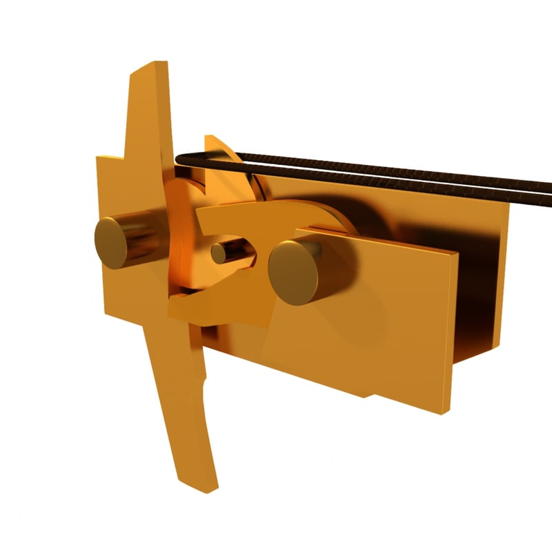 latch crossbow mechanism obj