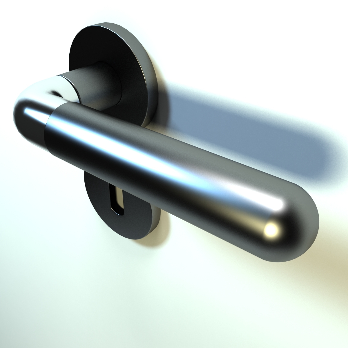 rotating door handle 3d model