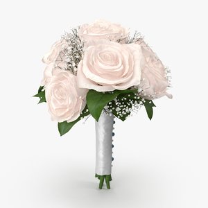 3d bridal bouquet