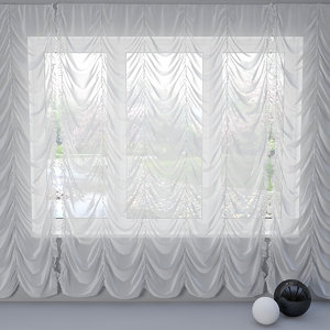 french curtain 3d max