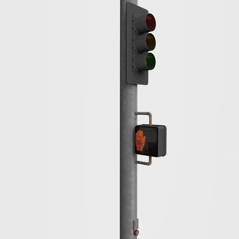 traffic signal 3d model