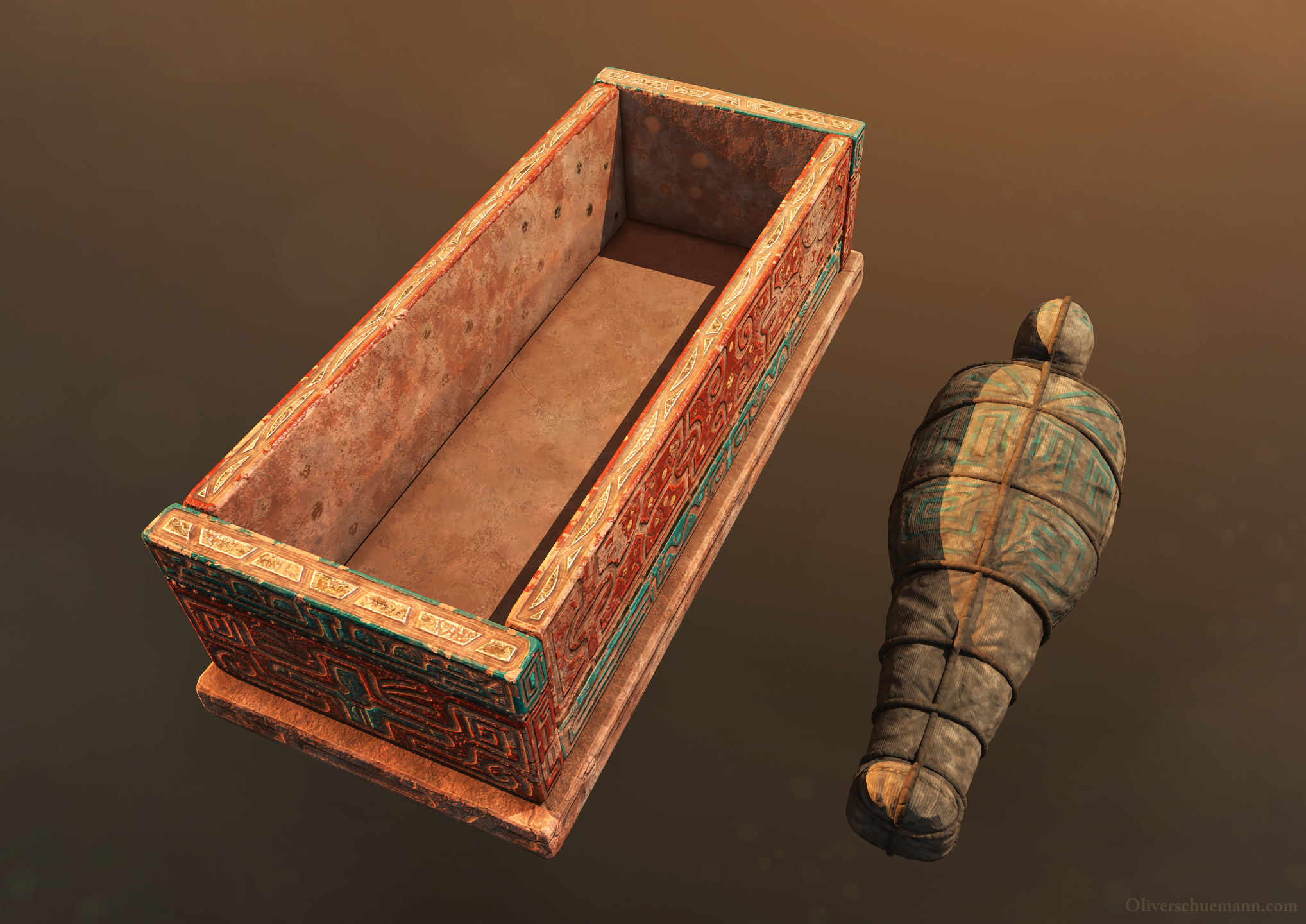 tomb mummy 3d model