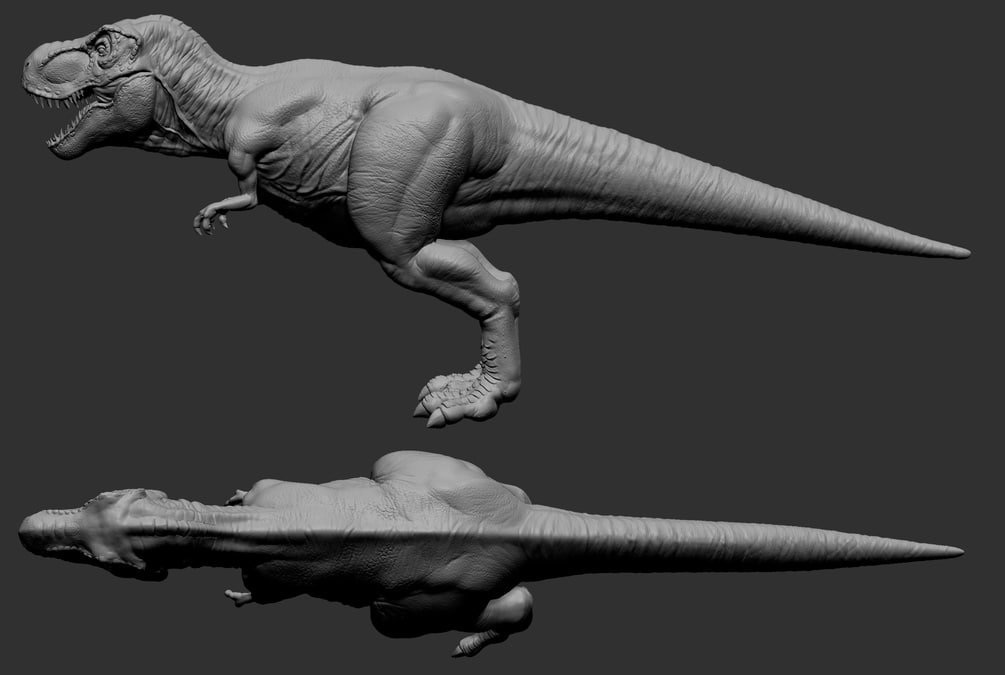 3d Model Sculpt Tyrannosaurus Rex Ztool