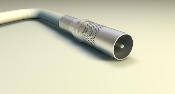 3d model tv antenna jack