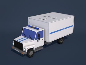 police truck 3d model
