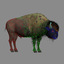 american bison fur animation 3d max
