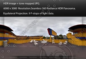 EXTERIOR VIEW FROM A MOTEL DECK, 360 PANORAMA #504