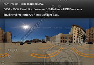DOWNTOWN LOS ANGELES PARKING LOT DAY, 360 PANORAMA #517