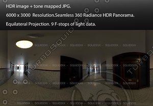INTERIOR APARTMENT HALLWAY, 360 PANORAMA #519