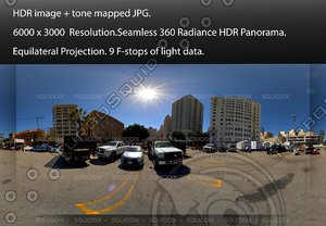 DOWNTOWN LOS ANGELES PARKING LOT DAY 2, 360 PANORAMA #520
