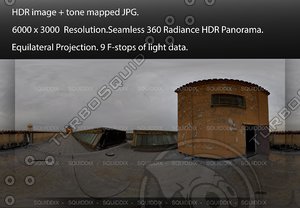 EXTERIOR WAREHOUSE ROOFTOP 2, 360 PANORAMA #524