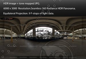 INTERIOR ABANDONED WAREHOUSE FACTORY 3, 360 PANORAMA #526