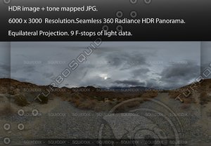 GRAVEL ROAD IN THE DESERT, 360 PANORAMA #532
