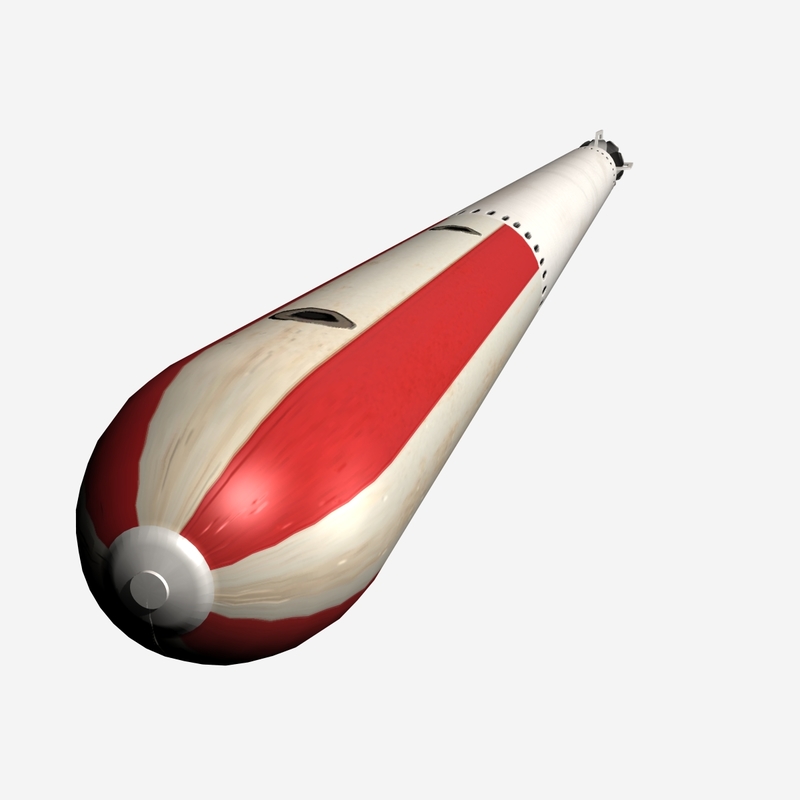 3d model chinese torpedo yu1