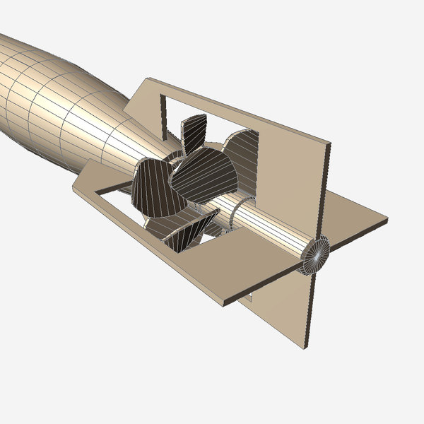 3d model chinese torpedo yu1