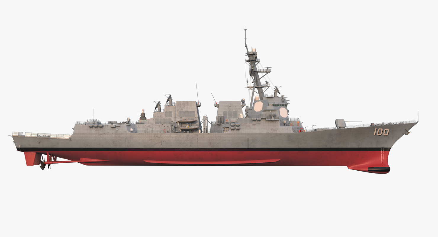 uss kidd 3d model