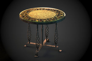 moroccan table tiled mosaic max