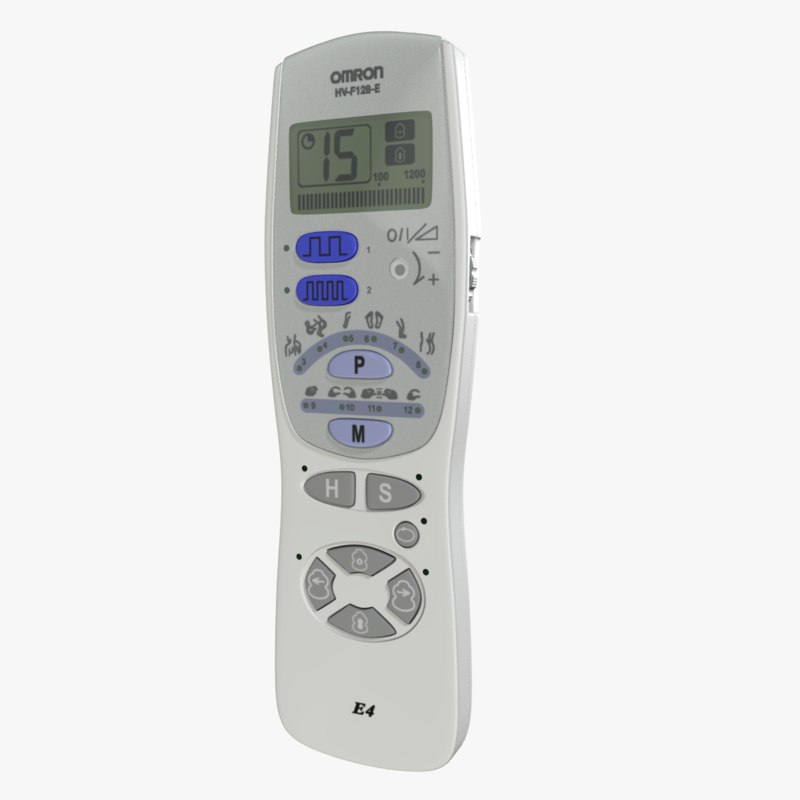omron e4 nerve stimulator 3d model
